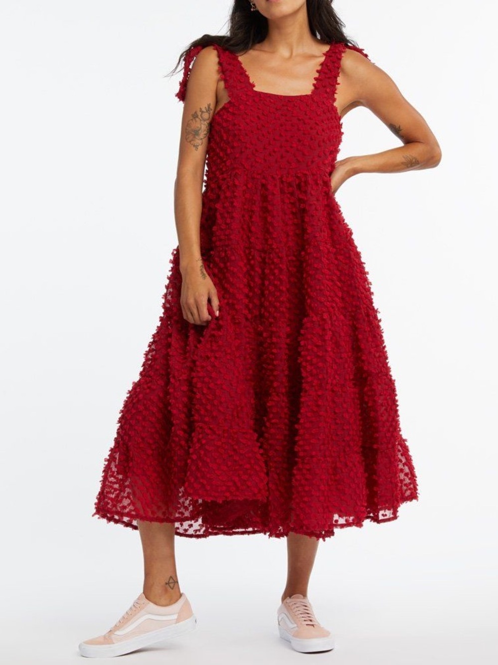 Sister Jane Likely Lady Midi dress S Ruby red